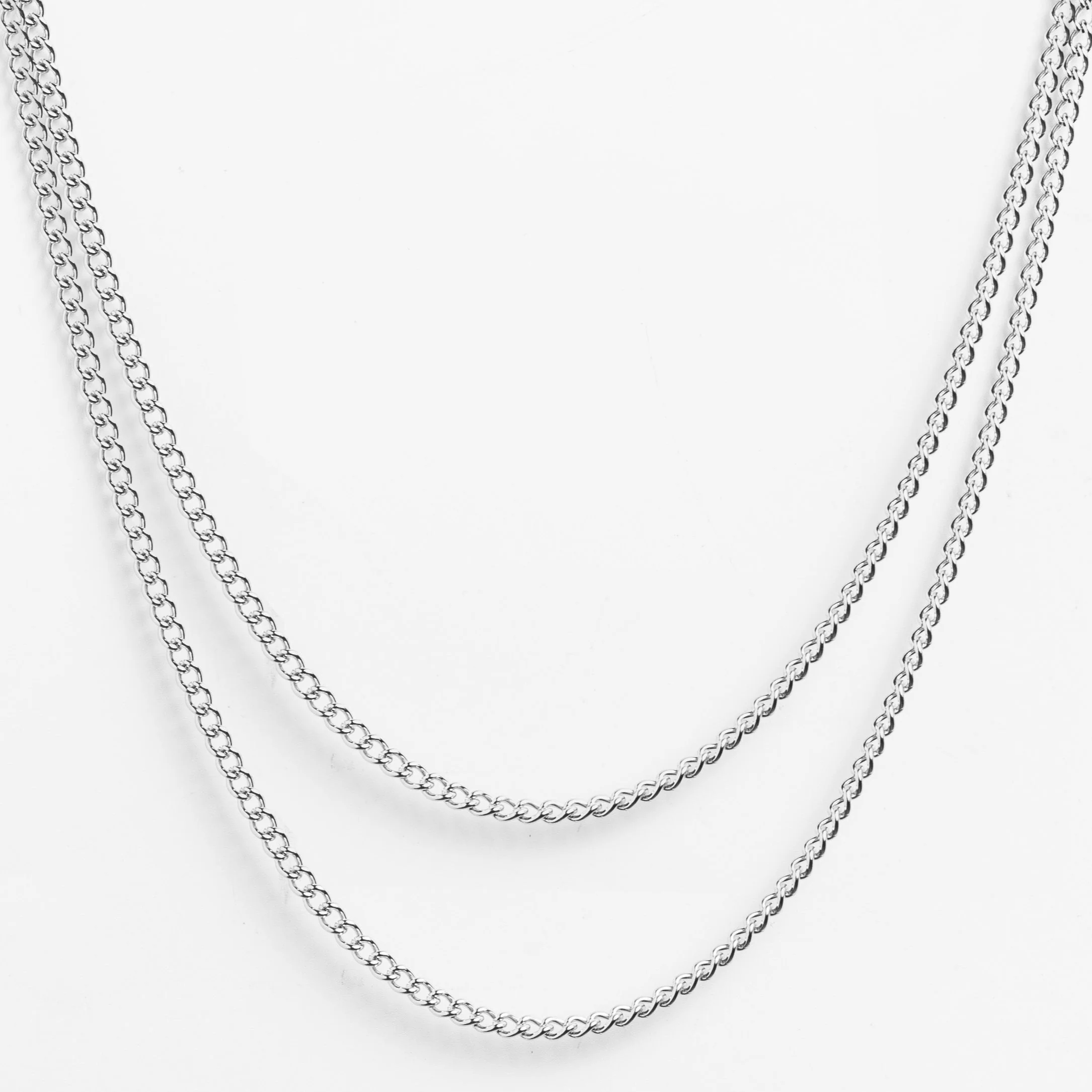 Curb 4MM Chain (Silver) - Image 3