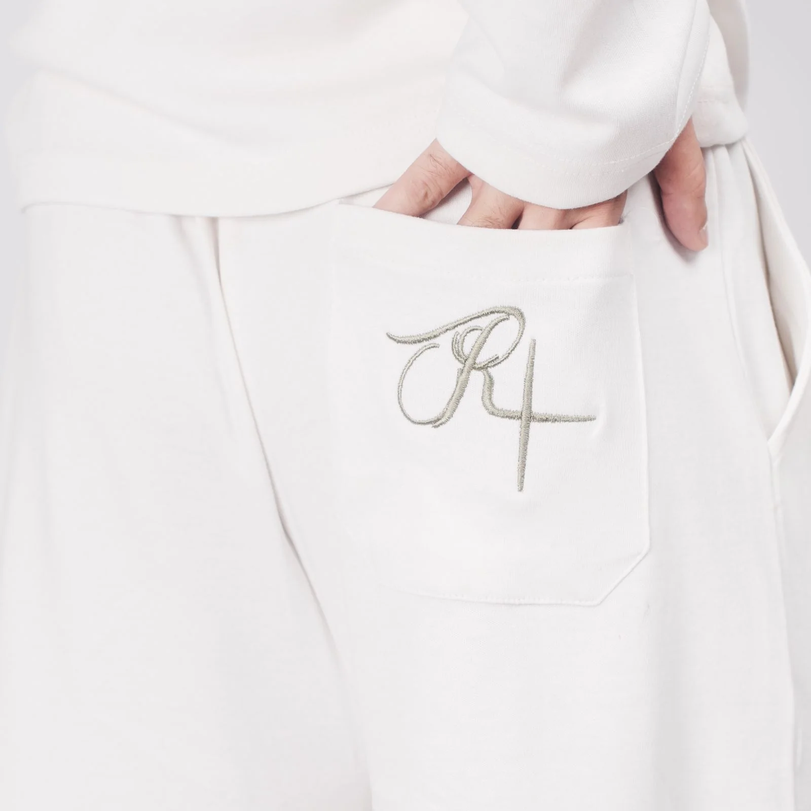 Urban Relaxed Shorts - Ivory White - Image 4