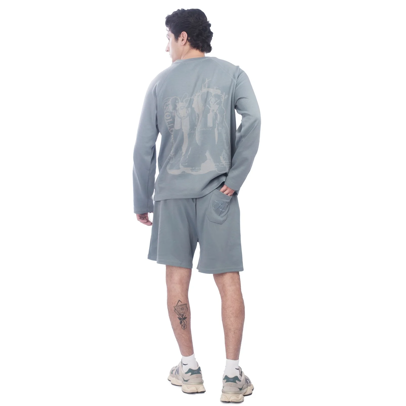 Urban Relaxed Tee -Reef Blue - Image 4